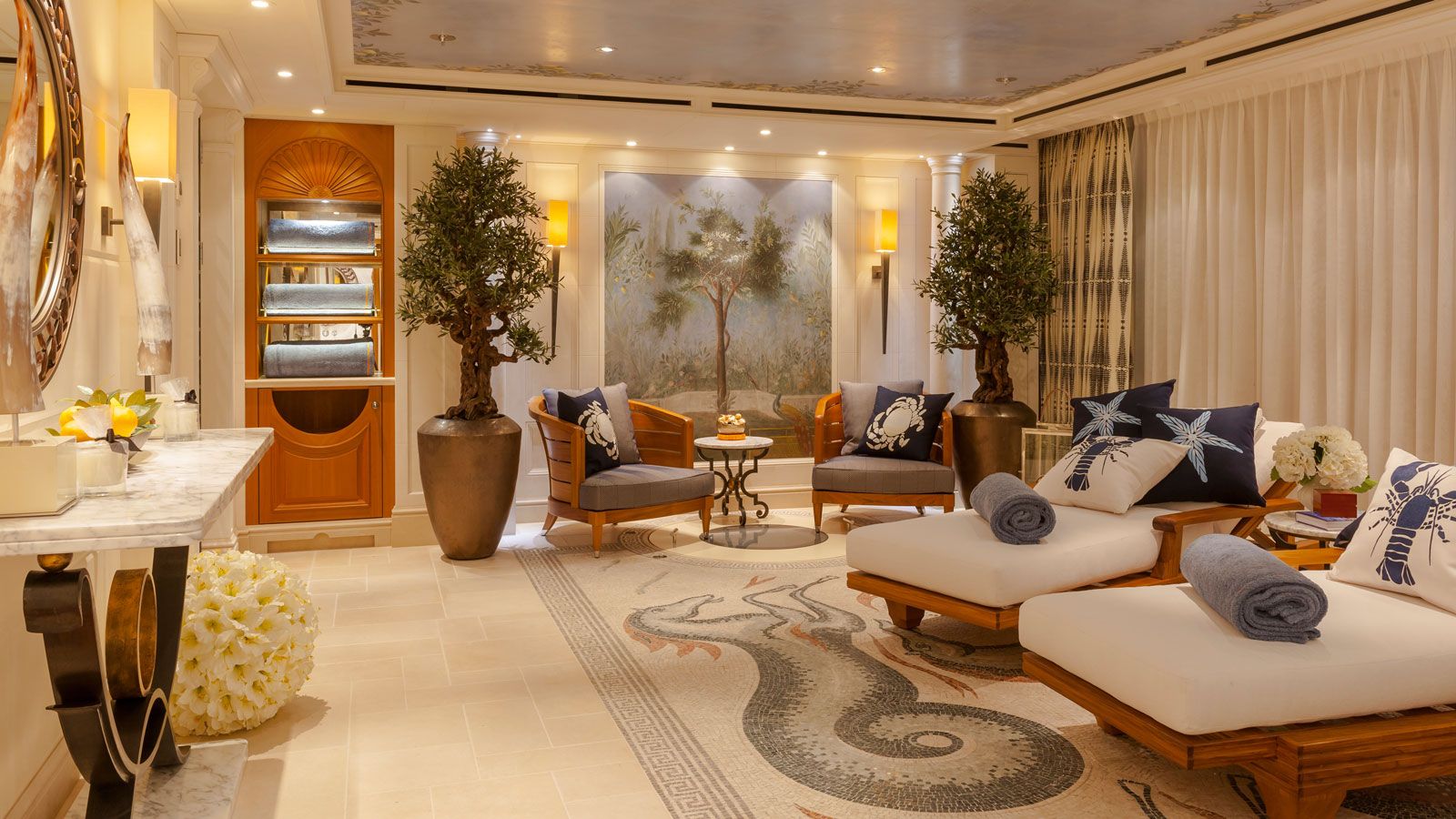 Best superyacht spas in the world Inside Tatiana, La Datcha, Kismet